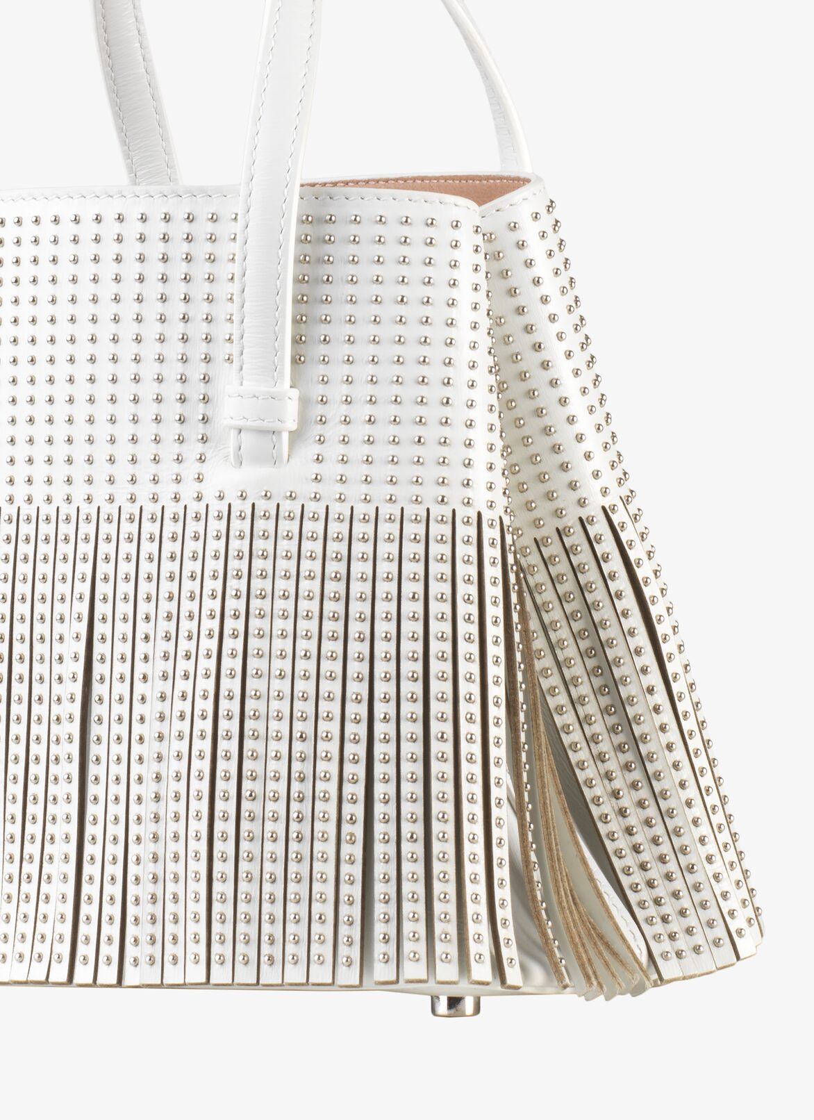 Mina 20 Tote Bag ALAÏA WHITE MINA 20 TOTE BAG